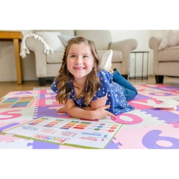 Tadpoles Interlocking Foam Playmats - ABCs & Numbers 0-9