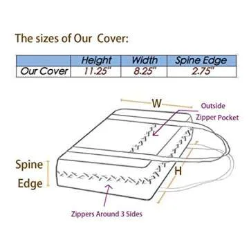 DIWI Quilted Bible Cover Extra Large Sizes 11.25 X 8.25 X 2.75 Inches Bible Tote Good Book Case (XL, C2 Pink Garden)