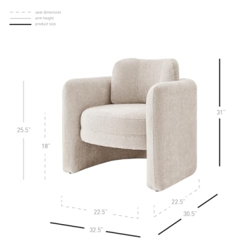 Deryll Accent Chairs by npd furniture in Grenada Cream