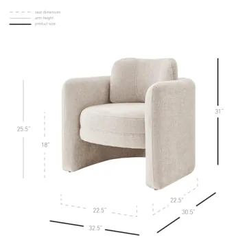 Deryll Accent Chairs by npd furniture in Grenada Cream