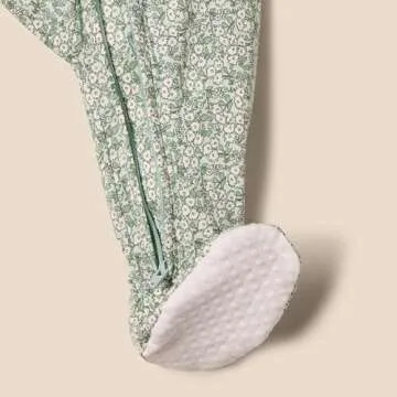 Comfortable Cotton Footed Baby Bodysuits - 2 Pack