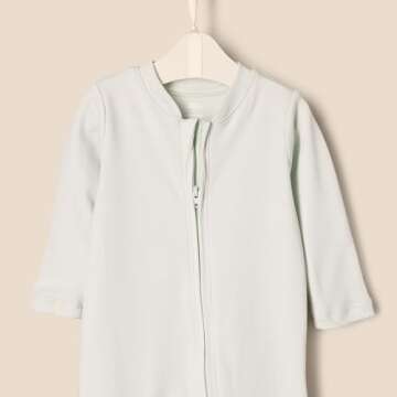 Comfortable Cotton Footed Baby Bodysuits - 2 Pack