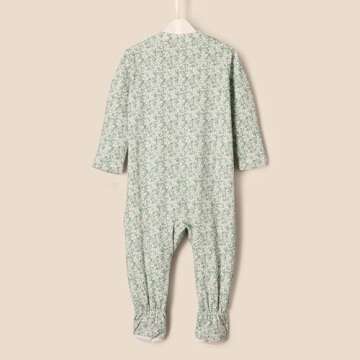 Comfortable Cotton Footed Baby Bodysuits - 2 Pack