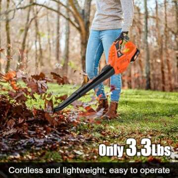 Leisch Life Cordless 21V Leaf Blower Lightweight Design