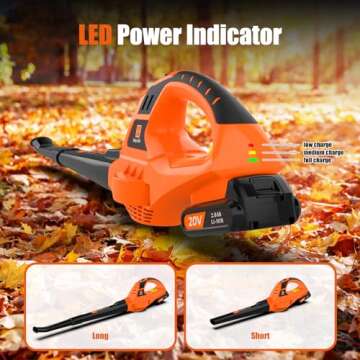 Leisch Life Cordless 21V Leaf Blower Lightweight Design