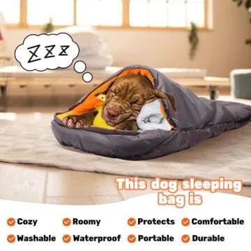 Lifeunion Waterproof Packable Dog Sleeping Bag for Travel