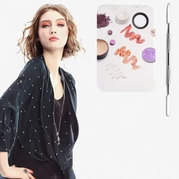 Sinen Makeup Palette - Stainless Steel Cosmetic Mixing Tool