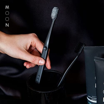 MOON Soft Bristle Toothbrushes Vegan Cruelty-Free 2 Pack