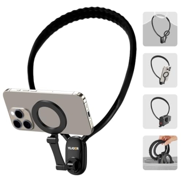 Neck Phone Holder for Recording, Hands-Free POV/Vlog Video Filming, 4-in-1 Magnetic Phone Chest Moun...