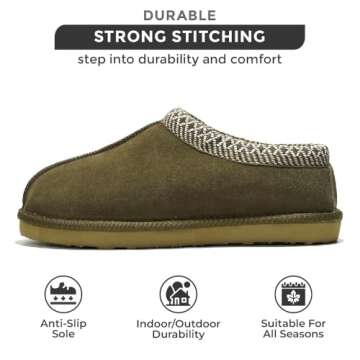 Luxurious Sheepskin Slippers with Memory Foam Comfort