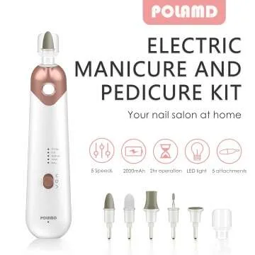 Professional Electric Nail Drill with 5 Speeds