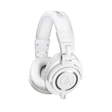 Audio-Technica ATH-M50xWH Professional Studio Monitor Headphones, White