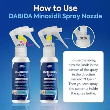 5% Minoxidil for Men Hair, Minoxidil Spray, Minoxidil for Women Hair Growth, Minoxidil for Men Beard, Hair Regrowth for Men, Minoxidil 5 Percent, Minoxidil 5% Hair Regrowth Treatment for Women, 60ml