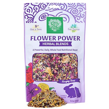 Small Pet Select Flower Power Herbal Blend - Nutritious Treat for Rabbits and Guinea Pigs