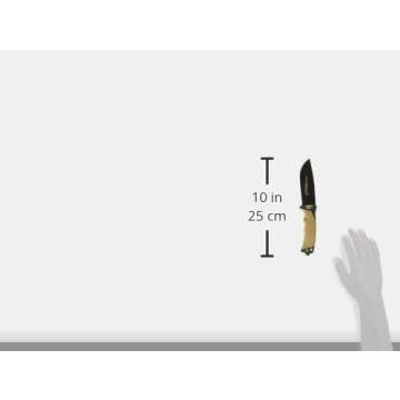 StatGear Surviv-All Fixed-Blade Bowie Knife with Sheath, Firestarter, Sharpener & Cord Cutter for Hunting Camping Outdoors Hiking EDC