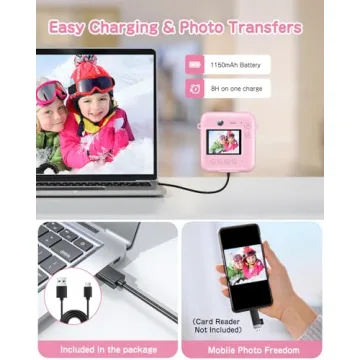 Kids Instant Print Camera - 48MP for Ages 4-9