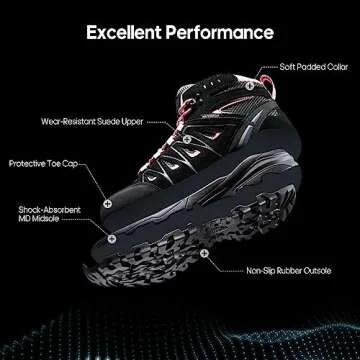 NORTIV 8 Women's Waterproof Hiking Boots for Outdoor Adventures