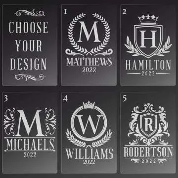 Personalized Whiskey Decanter Set - Custom Gifts for Men