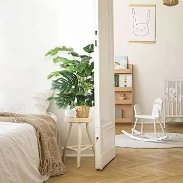 Artificial Palm Plants Leaves Faux Turtle Leaf Fake Monstera Tropical Large Palm Tree Leaves Outdoor UV Imitation Leaf