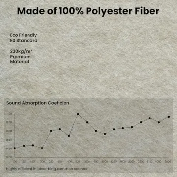 Premium 10 Pack Acoustic Panels 48x24 Sound Proof Foam