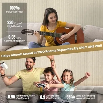 Premium 10 Pack Acoustic Panels 48x24 Sound Proof Foam