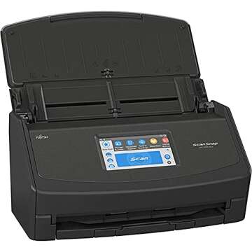 Fujitsu ScanSnap iX1500 Color Duplex Document Scanner with Touch Screen for Mac or PC, Black