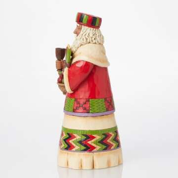 Enesco Jim Shore Heartwood Creek African Santa Stone Resin Figurine 7.125 Inch