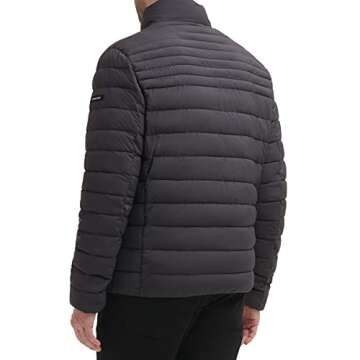 Calvin Klein Men's Classic Packable Down Jacket, Iron, Medium