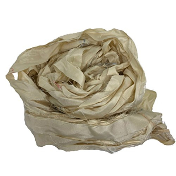 Knitsilk Undyed Sari Silk Ribbon Yarn for Crafting