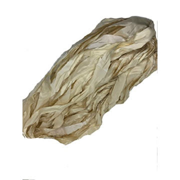 Knitsilk Undyed Sari Silk Ribbon Yarn for Crafting