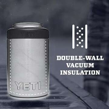 YETI Rambler 12 oz. Colster Can Insulator for Standard Size Cans, Camp Green (NO CAN INSERT)