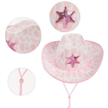 Kids Cow Print Cowboy Hat - 2 Pack Costume Fun