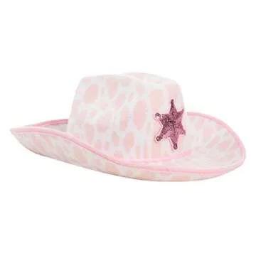 Kids Cow Print Cowboy Hat - 2 Pack Costume Fun