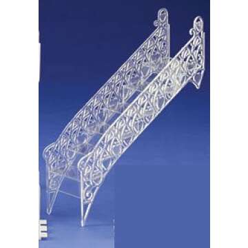 2 Pack Elegant Crystal Tiered Wedding Cake Step Decoration Stair by A1 Bakery Supplies