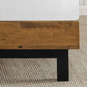 ZINUS Tricia Wood Platform Bed Frame with Adjustable Headboard, Wood Slat Support with No Box Spring Needed, Easy Assembly, King