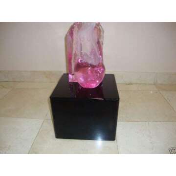 305Displays Acrylic Art Sculpture Stand Pedestal Display Black 12" x 12" x 19"h