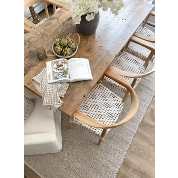 Stylish Handwoven Jute Cotton Area Rug for All Spaces