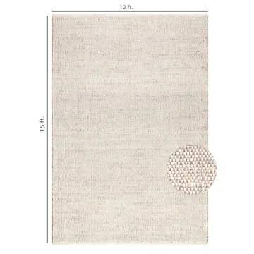 Stylish Handwoven Jute Cotton Area Rug for All Spaces