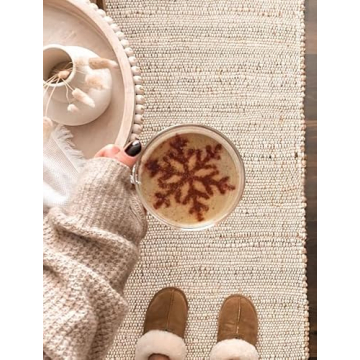 Stylish Handwoven Jute Cotton Area Rug for All Spaces