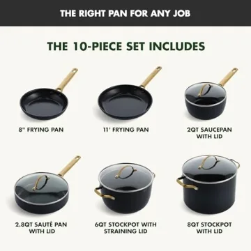 GreenPan 10 Piece Healthy Ceramic Nonstick Cookware Set