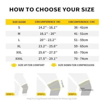 CAMBIVO Comfortable Knee Braces for Pain Relief and Support