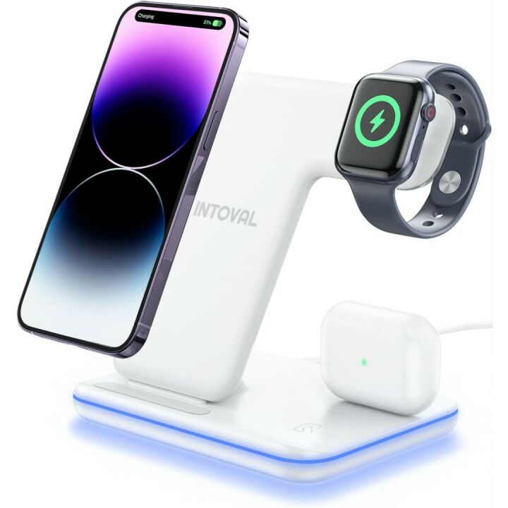 3-in-1 Wireless Charger for iPhone, iWatch, AirPods