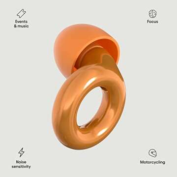 Loop Experience Ear Plugs for Concerts – High Fidelity Hearing Protection for Noise Reduction, Motorcycles, Work & Noise Sensitivity – 8 Ear Tips in XS, S, M, L – 18dB Noise Cancelling