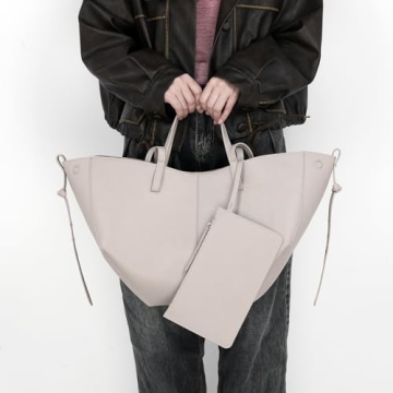 Vegan Leather Tote Handbag for Women - Trendy & Spacious