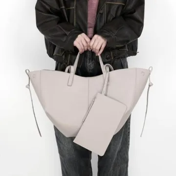 Vegan Leather Tote Handbag for Women - Trendy & Spacious