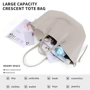 Vegan Leather Tote Handbag for Women - Trendy & Spacious