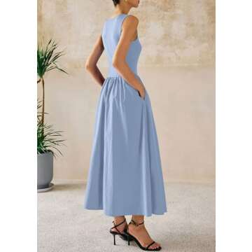 PRETTYGARDEN Maxi Dress 2025 Comfortable Summer Dress