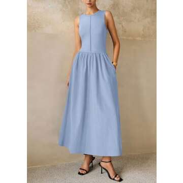 PRETTYGARDEN Maxi Dress 2025 Comfortable Summer Dress