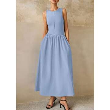 PRETTYGARDEN Maxi Dress 2025 Comfortable Summer Dress