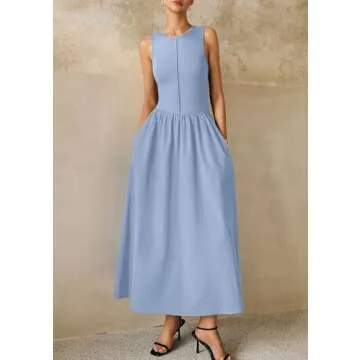 PRETTYGARDEN Maxi Dress 2025 Comfortable Summer Dress